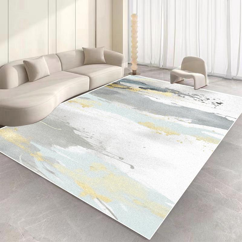 Plain Colour Abstract Carpet Living Room Decoration Easy Clean Non-slip Floor Mat Sofa Area Large Area Rug Bedroom Entrance Mats