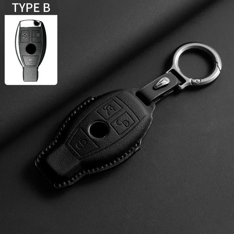 Car Key Case Cover for Mercedes Benz  A B C D E S Class W204 W212 W176 GLC CLA GLA AMG GLS GLE GLK CLS S350 S500 Car Key Shell