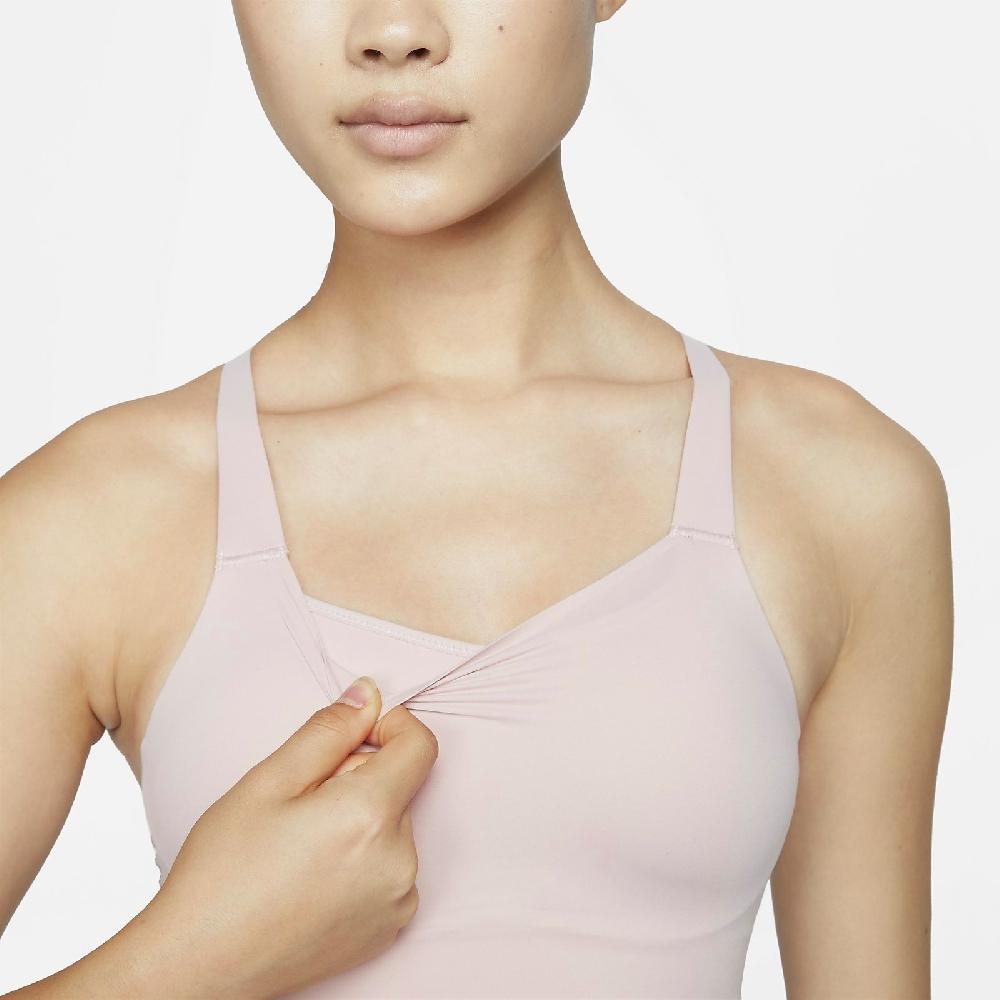 Nike Swoosh Luxe Medium Support Sports Bra Women Underwear Oxford-Pink CJ0545-601