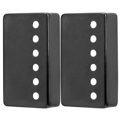 2 Stück E-Gitarren-Pickup-Gehäuse Nickelabdeckung 50mm und 52mm MusikinstrumentenzubehörSchwarz