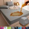 Bezpečný vodotesný chránič matraca, Mäkký pohodlný priedušný jednofarebný obliečka na matrac s gumičkou, Prateľný v práčke