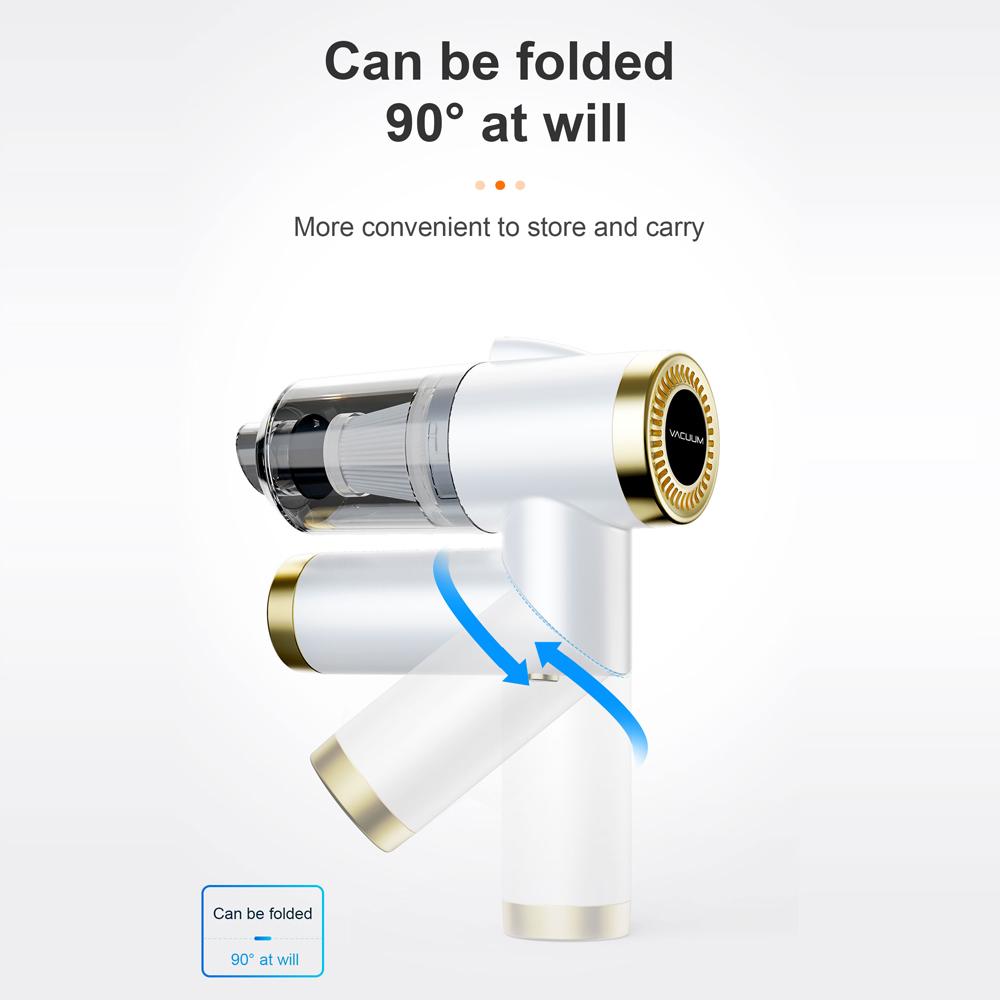 Aspirapolvere wireless per auto 120 W ad alta potenza senza fili per elettrodomestici Aspirapolvere per casa e auto Doppio uso