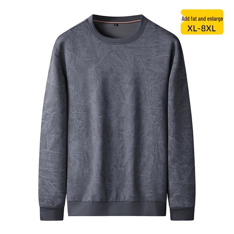 

Dibinze Мужской пуловер большого размера свободного кроя с длинным рукавом и круглым вырезом 3XL