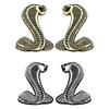 Car Front Hood Grille Emblems Metal Snake Stickers Rear Trunk Car Stickers Universal Automotive Styling Accessories