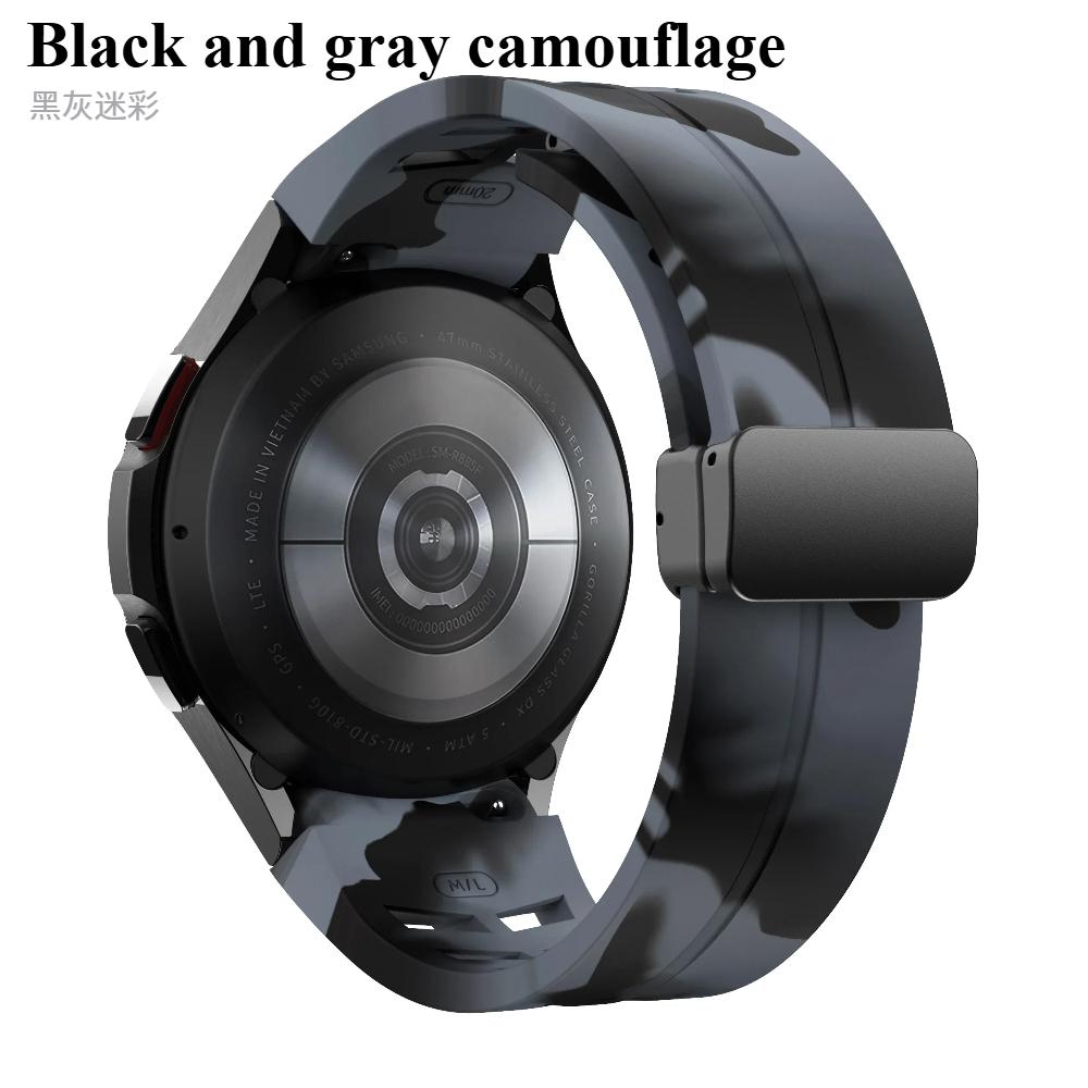 

Магнитный силиконовый ремешок без зазора для Samsung Galaxy Watch 7 6 5 4 44 мм 40 мм Pro 45 мм браслет Galaxy Watch6 Classic 43 мм 47 мм ремешок Watch6 classic 47mm