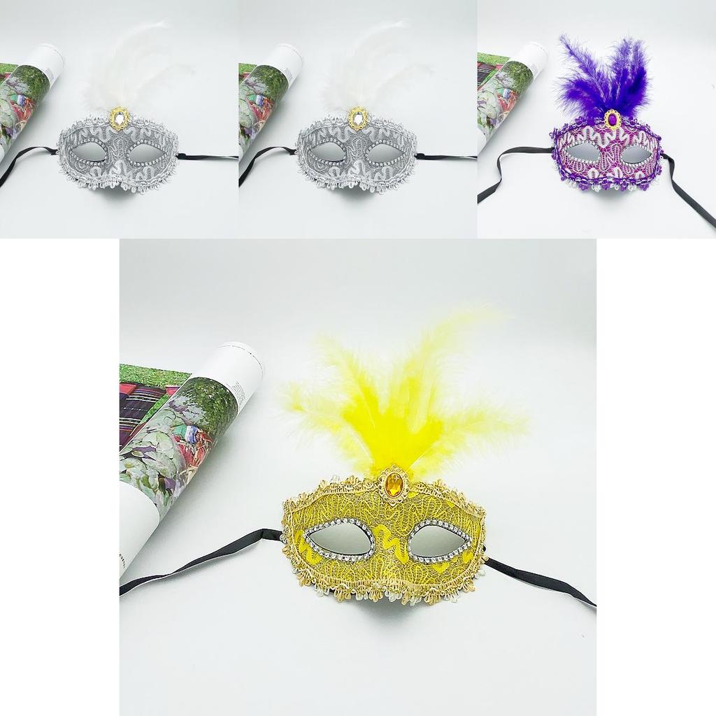 Handgefertigte Federmaske für Kinder und Erwachsene für Kostümveranstaltungen und zum Verschenken