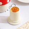 Cute Mushroom Toothpick Holder Ceramic Floss Box Desktop Decoration