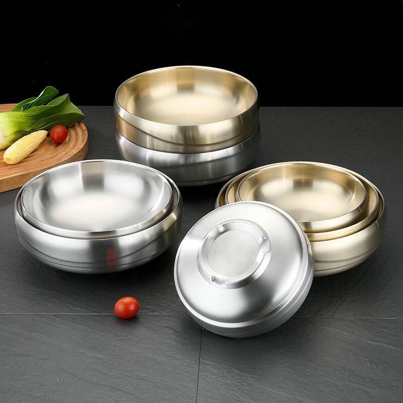 ZISIZ Double-Layer Gold Cold Noodle Bowl