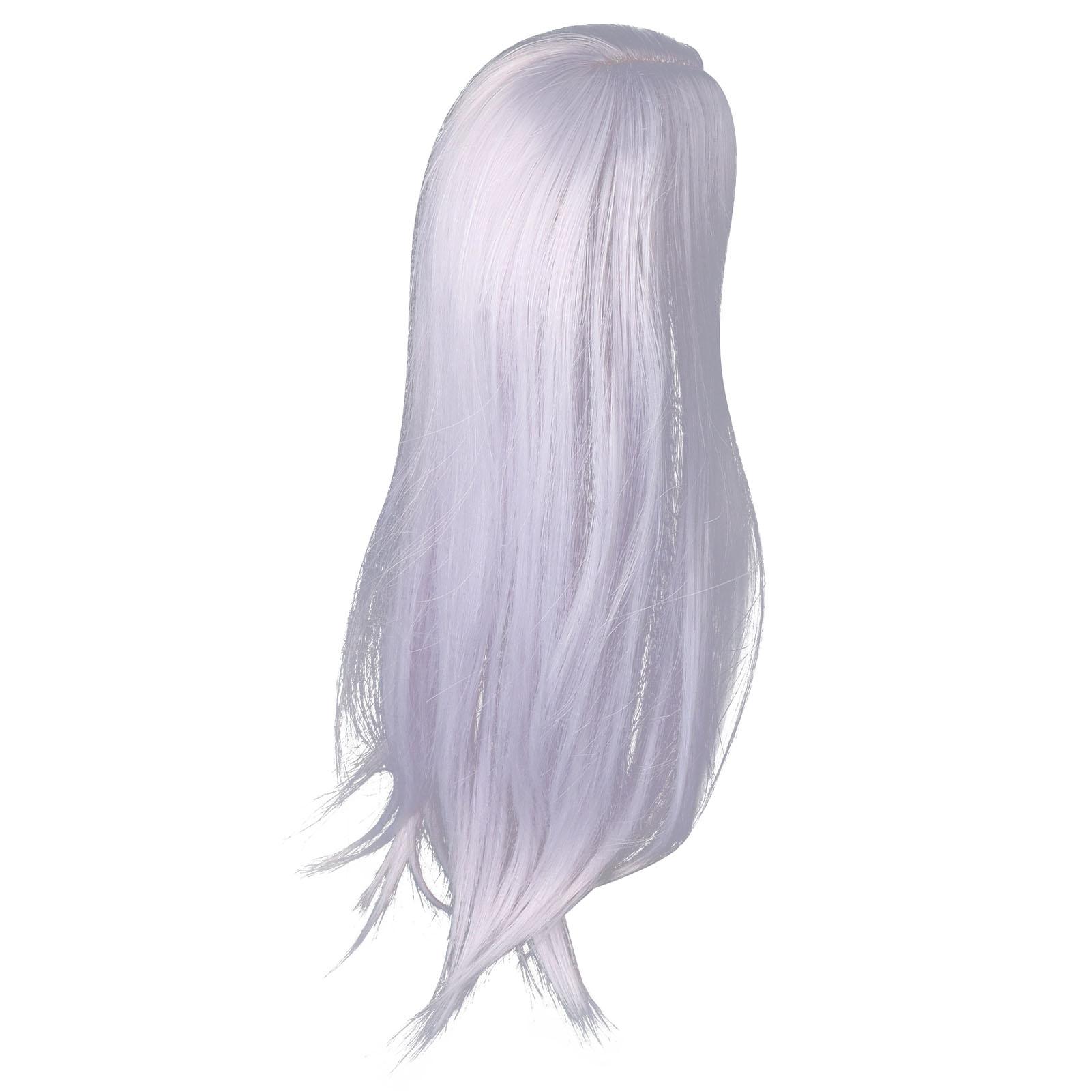 

13 Шарнирный кукольный парик с центральным пробором Мягкий термостойкий шелк Легкая укладка Шарнирный кукольный парик синий