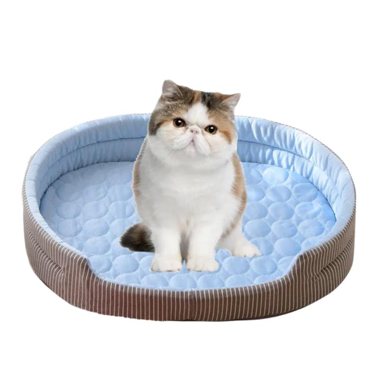 Pet Cooling Bed Summer Cats Bed Cats Dog Sleep Bed Indoor Sofa for Cats for Indoor Home & Travel Bed