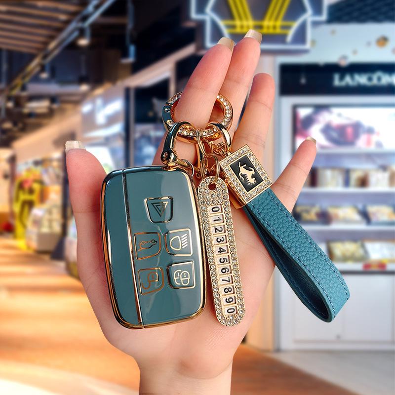 Land Rover & Jaguar TPU Schlüsselhülle für Range Rover, Discovery 4, Evoque, Freelander 5 - High-End, Langlebige Autoschlüsselhülle