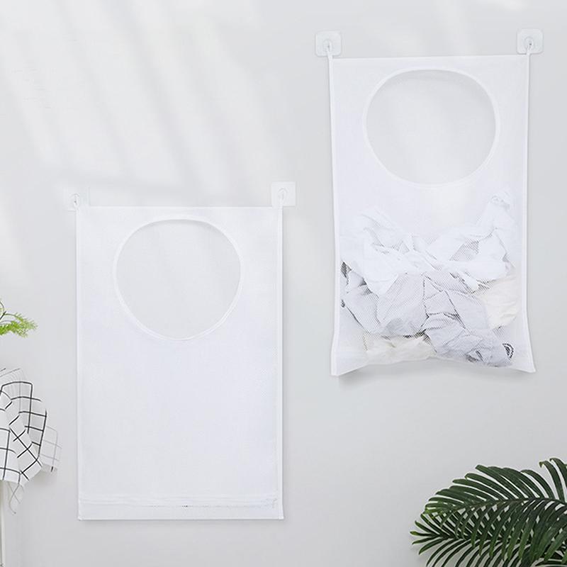 Bathroom Dirty Clothes Bag Change Clothes Storage Hanging Bag Wall Hanging Net Bag Cloth Art Home Dormitory Large Organizer