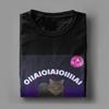 OIIA OIIA Drehende Katze Meme Herren T-Shirts Disco Tanz Trendy Neuheit T-Shirts Kurzarm Rundhals T-Shirts Baumwolle Erwachsenenkleidung