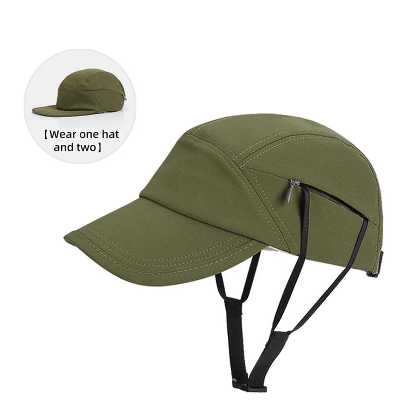9274-New Summer Women's Outdoor Cycling Sun Hat, Women's Lightweight Breathable Baseball Cap, Windproof Drawstring Surfing Hat