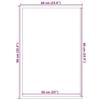 VidaXL Grey Doormat 60x90 Cm 4105635