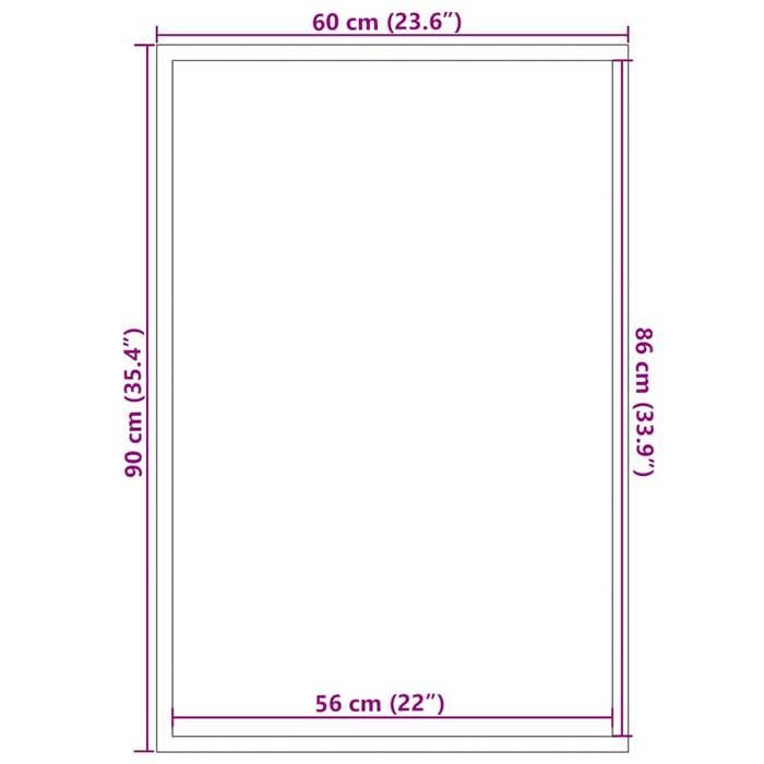 VidaXL Grey Doormat 60x90 Cm 4105635