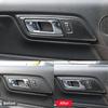 For Ford Mustang GT 2015 - 2025 Carbon Fiber Styling Interior Stickers Car Door Handle Frame Decoration Stickers Trim Cover