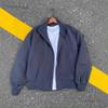 Men's Stand-Up Collar Bomber Jacket - Spring/Autumn Cleanfit Silhouette with High Street Baseball Style.