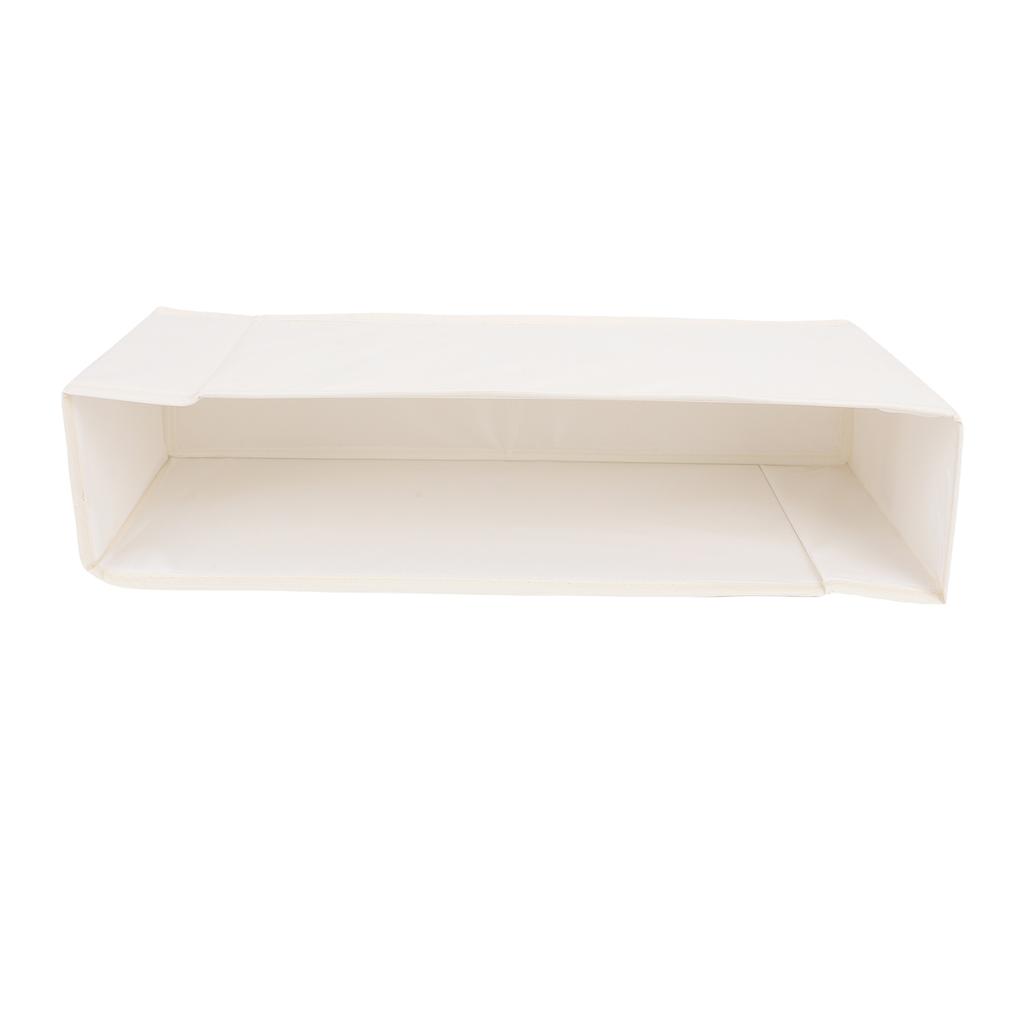 Narrow Storage Basket 600D Oxford Cloth Water Proof Rectangular Slim Storage Bin Closet   with Handle for Shelves