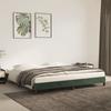 346997 vidaXL Bed Frames Dark Green 200x200 Cm Velvet