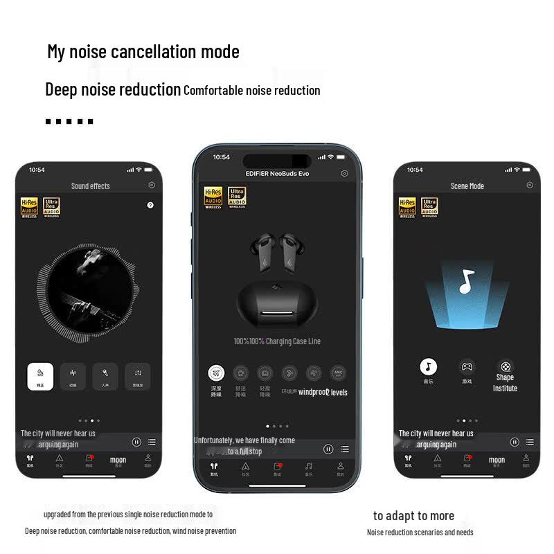 EDIFIER NeoBuds Evo True Wireless Hybrid Noise Cancelling Earbuds