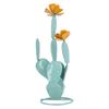 Cactus Statue Decor Iron Art Easy Installation Prickly Pear Cactus Yard Art for Garden Courtyard