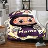 Custom Name Labubu Theme Printed Blanket - Perfect for Couch, Bed, Travel & Outdoor Use | Machine Washable, Cozy & Durable.