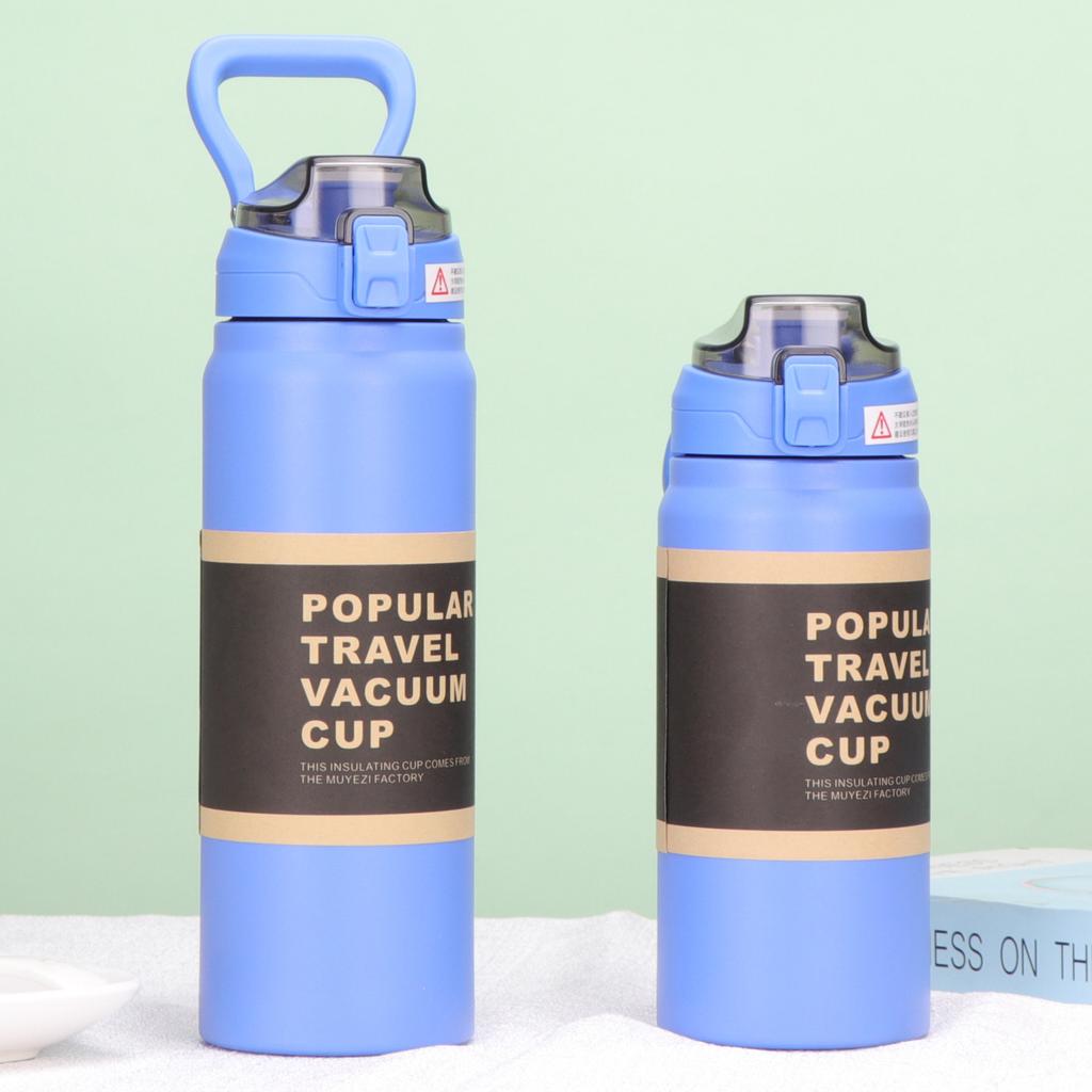 900ml Large Capacity Stainless Steel 304 Sport Thermos Mug With Straw Portable Vacuum Flask Travel Thermal Water Bottle Tumbler