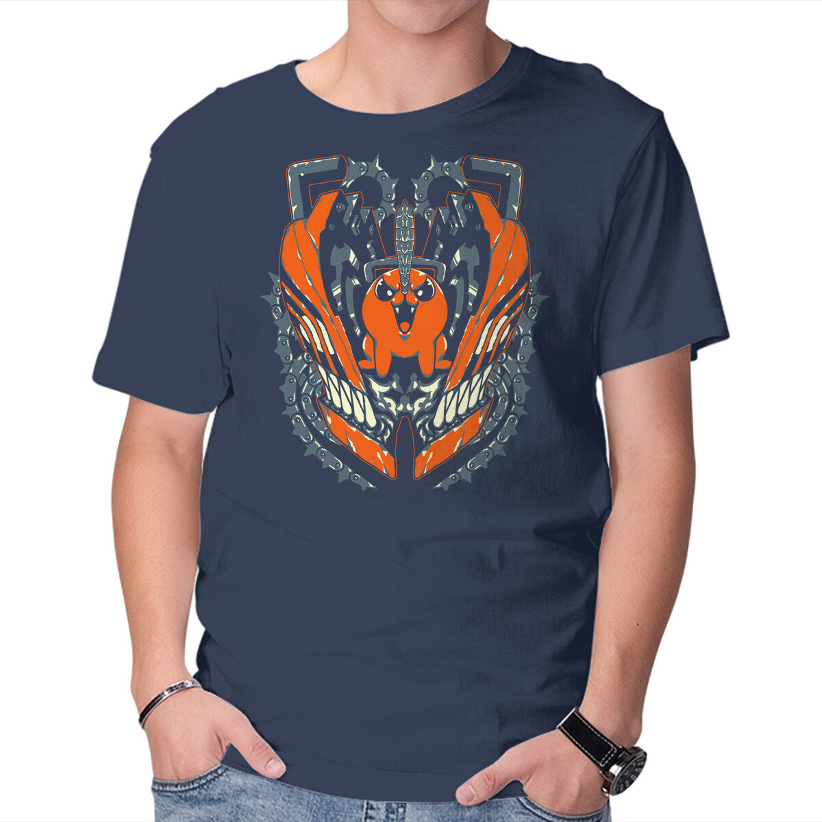 Unisex Crew Neck T-Shirt Dangerous One Graphic Short Sleeve Casual Tee S