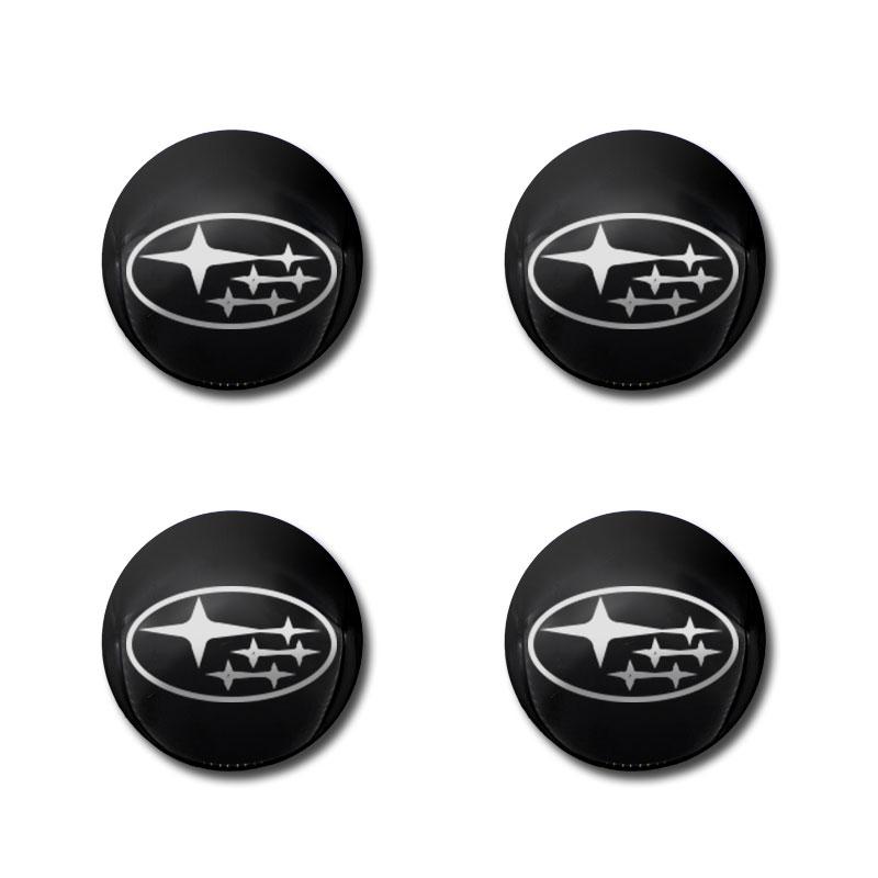 4Pcs Car Wheel Center Hub Cap Logo Stickers Rim Cover for SUBARU WRX STI Forester Impreza Legacy Outback Ascent Car Accessories Y16