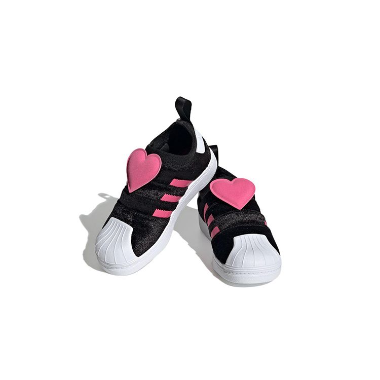 Adidas Superstar 360 2.0 J Valentines Day Kids Sneakers Black Core-Black Pulse-Magenta HQ4124