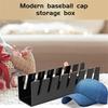 A20F-Hat Stand For Baseball Caps Display Organizer No Install Acrylic Hat Holder For Baseball Caps For Bedroom, Closet