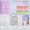 Budget Binder Cash Envelopes A6 Money Saving Binder with Zipper envelopes,Macaron-themed Cash Budget Ledger and Financial Planning Gift Set