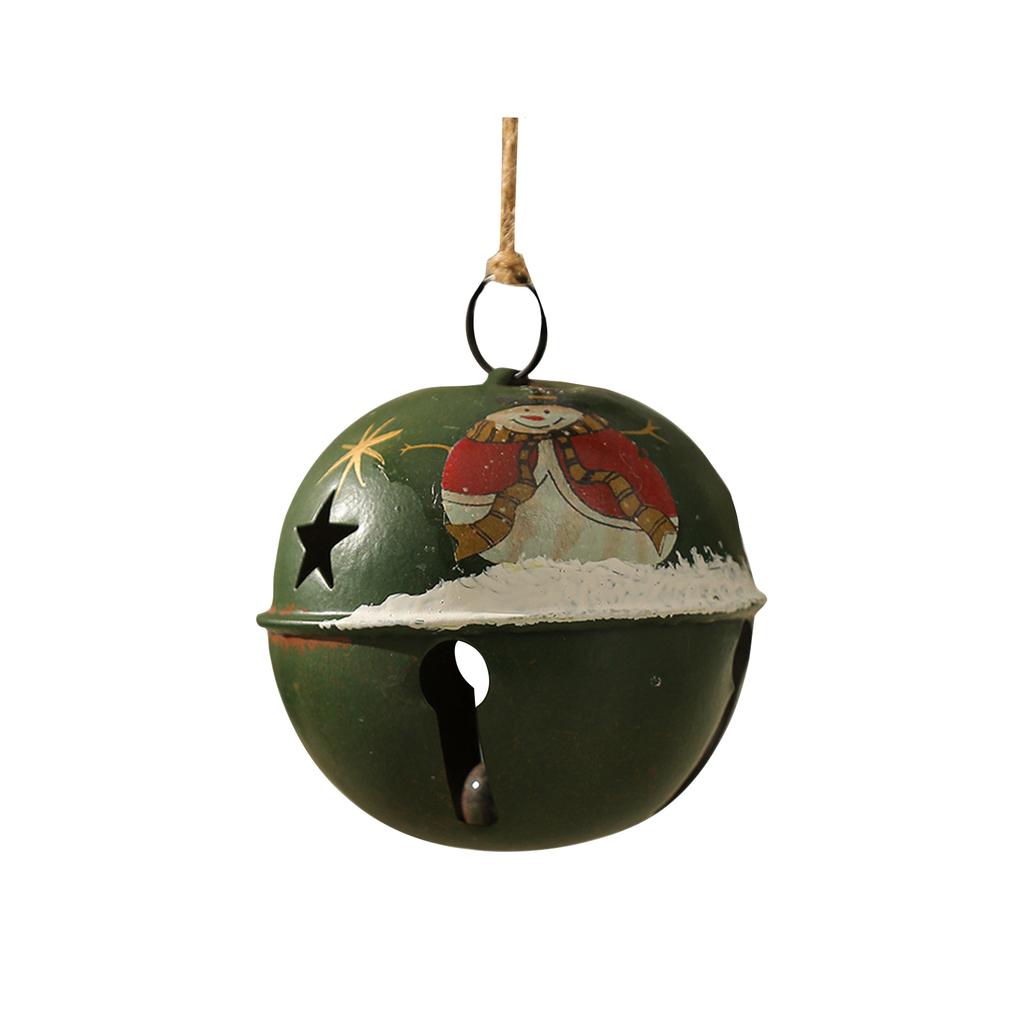 Christmas Tree Pendant Retro Old Christmas Wrought Iron Bell Decoration Pendant