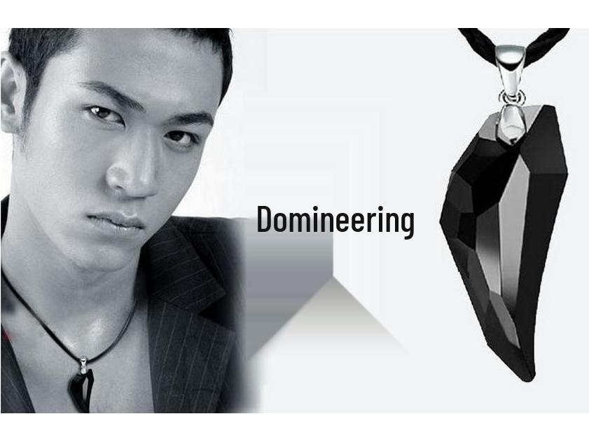 T27 Wolfszahn Kristall Partner Anhänger Halskette für Damen & Herren - Schmuckgeschenk im koreanischen Stil