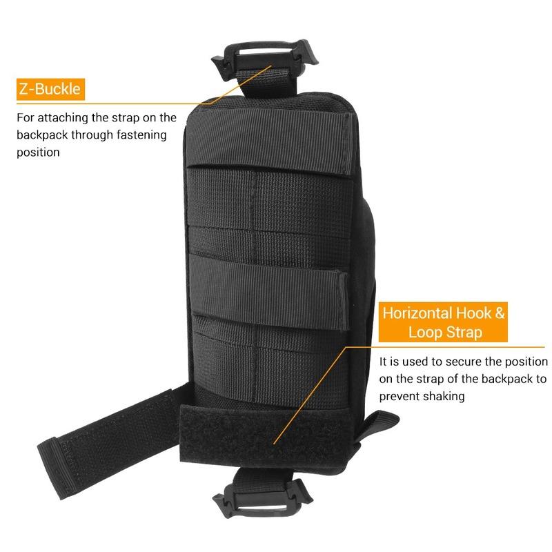 1Pc Tactical Pouch Military EDC Tool Bag Phone Pouch Hunting Accessory Bag Shoulder Strap Pack Compact Bag for Outdoor Sport