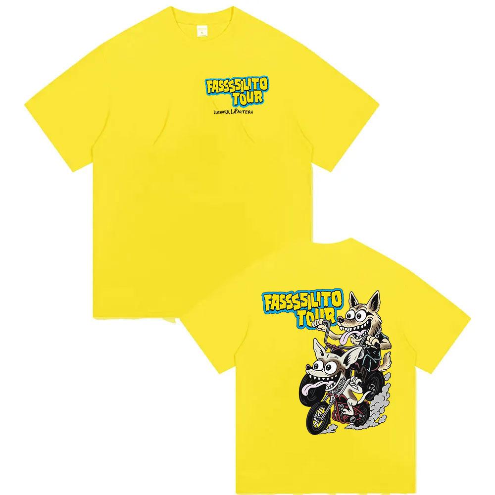 

Ta Facil La Panter Lucho Rk Tour 2026 Merch T Shirt Mens Pop Fashion Oversized Cotton Tshirts Retro Hip Hop Clothing Tshirt XL