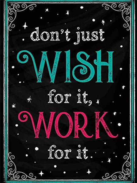 Diamond Painting Kit Text Landscape Full Square Round Embroidery Mosaic Blackboard Handmade Home Decor