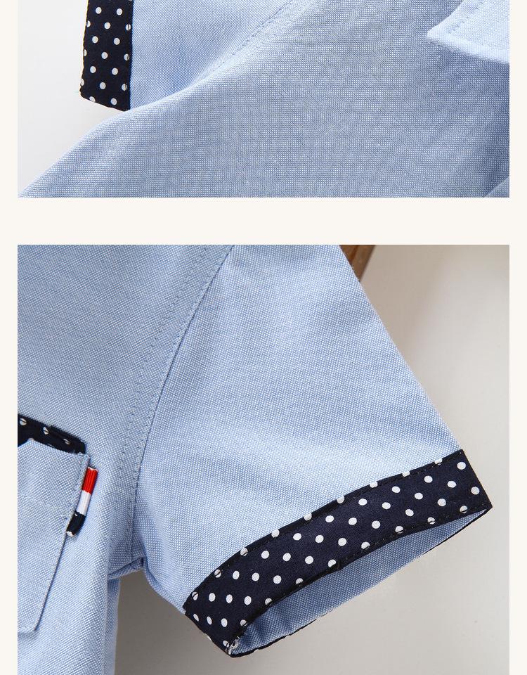 Trendy Boys' Summer Short-Sleeved Casual Shirt for Children