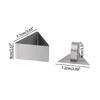 Stainless Steel Mousse Cake Ring Molds with Press Plate 1/4 Pcs Multi Shapes for Commercial Bakery Dessert Making