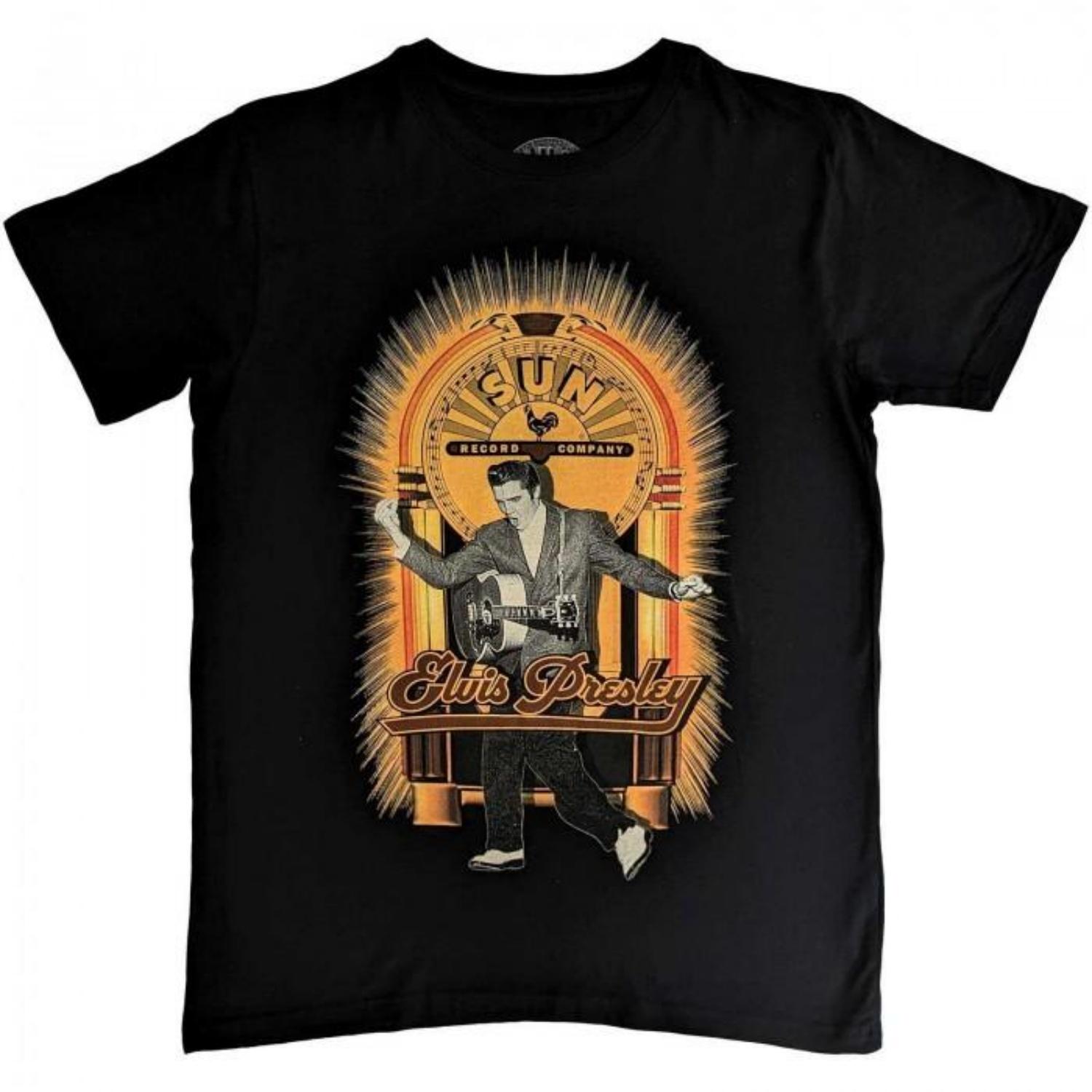 

Sun Records Unisex Adult Elvis Presley Dancing Cotton T-Shirt S разноцветный
