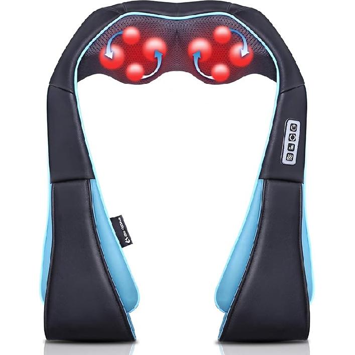 Mo Cuishle Shiatsu Neck and Shoulder Massager with Heat – Deep Kneading Massage for Relaxation – Ideal for Christmas, Mother s Day, Father s Day,