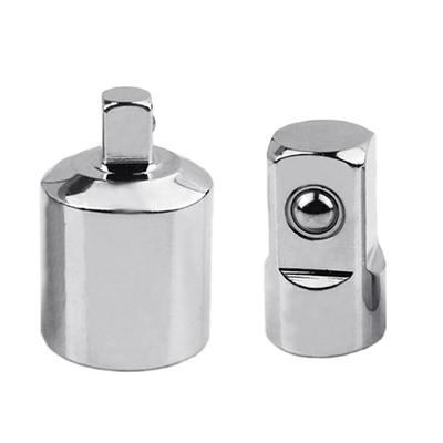 2 Pieces Impact Socket Adapter & Reducer Compatible for W/ Impact Driver Ratchet Sockets1/2" To 1/4" 1/4" To 1/2" Silver