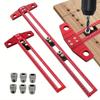 2 In 1 Line Marking Ruler Aluminum Alloy Scriber Marking Ruler  Woodworking