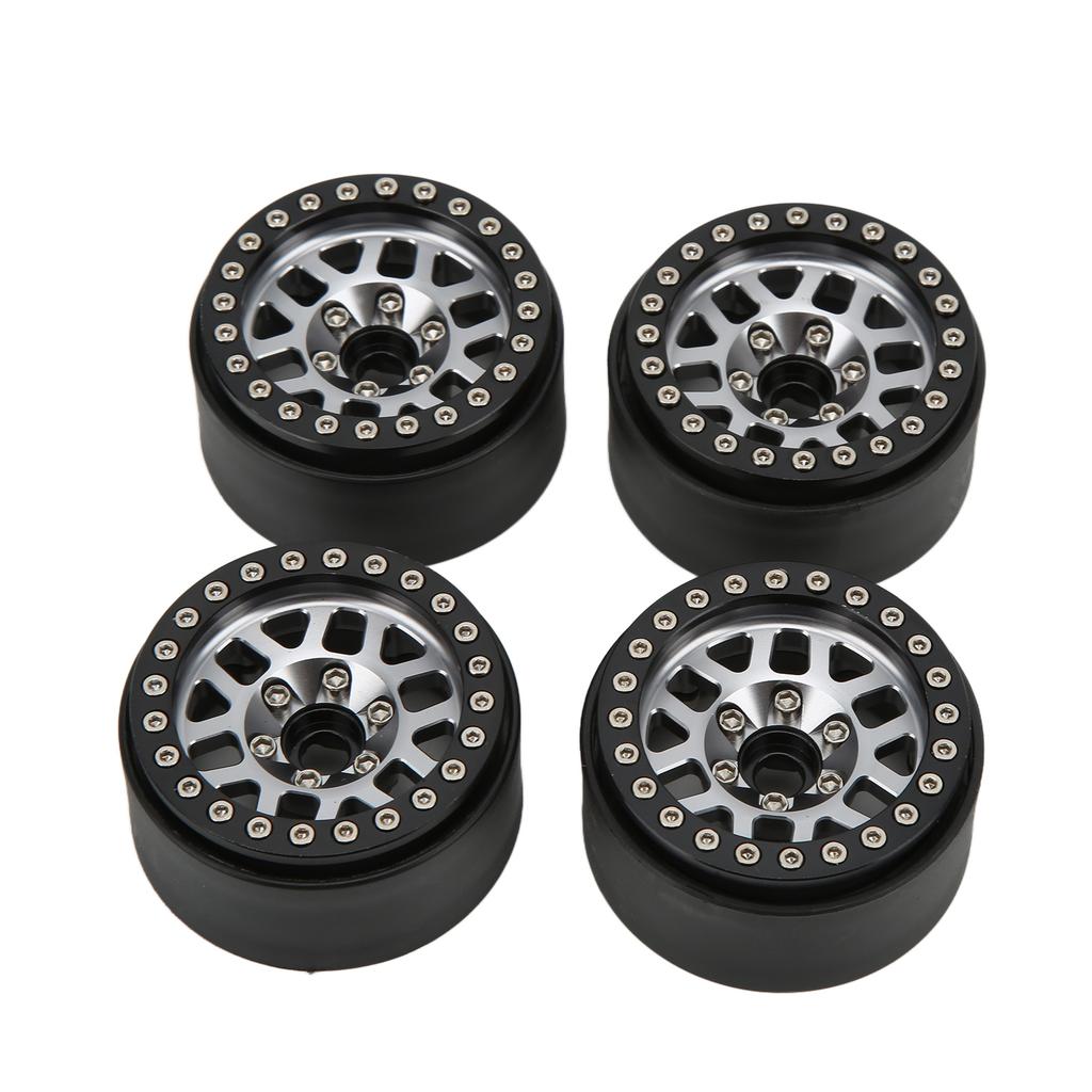 4pcsCelsiusset 1.9in Aluminum Alloy Beadlock Wheel Rims for   SCX10 90046 RC Crawler Car Parts