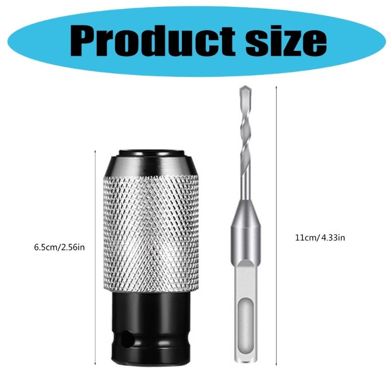 Multipurpose Drill Socket Adapter Converts Electric Wrench To Hammer Conversion For Power Tool And Ratcheting Wrenches