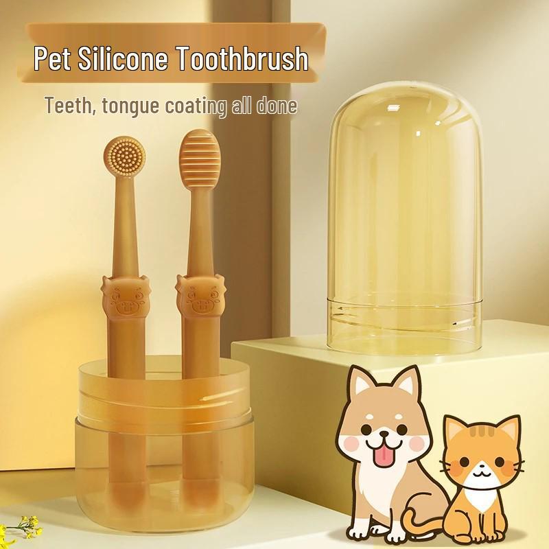 

Новичок Зубная щетка и зубная паста для кошек и маленьких собак - Удалитель зубного камня и неприятного запаха изо рта