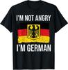 NEW LIMITED! Funny I'm Not Angry I'm German Oktoberfest Cotton Tee - MADE IN USA