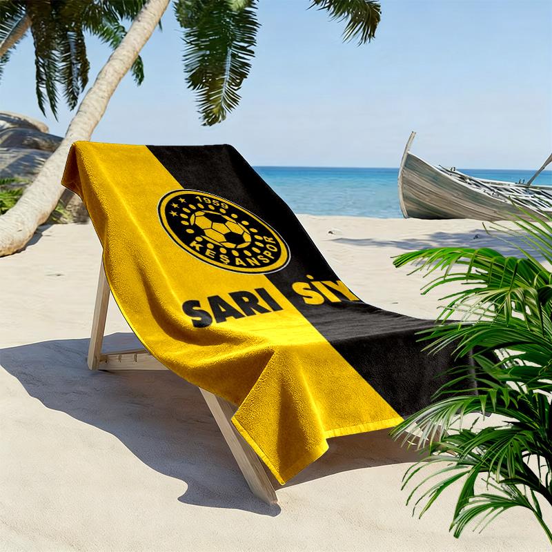 Kesanspor Print Beach Towel, Large Soft Quick Dry Towel for Beach Camping Swimming
