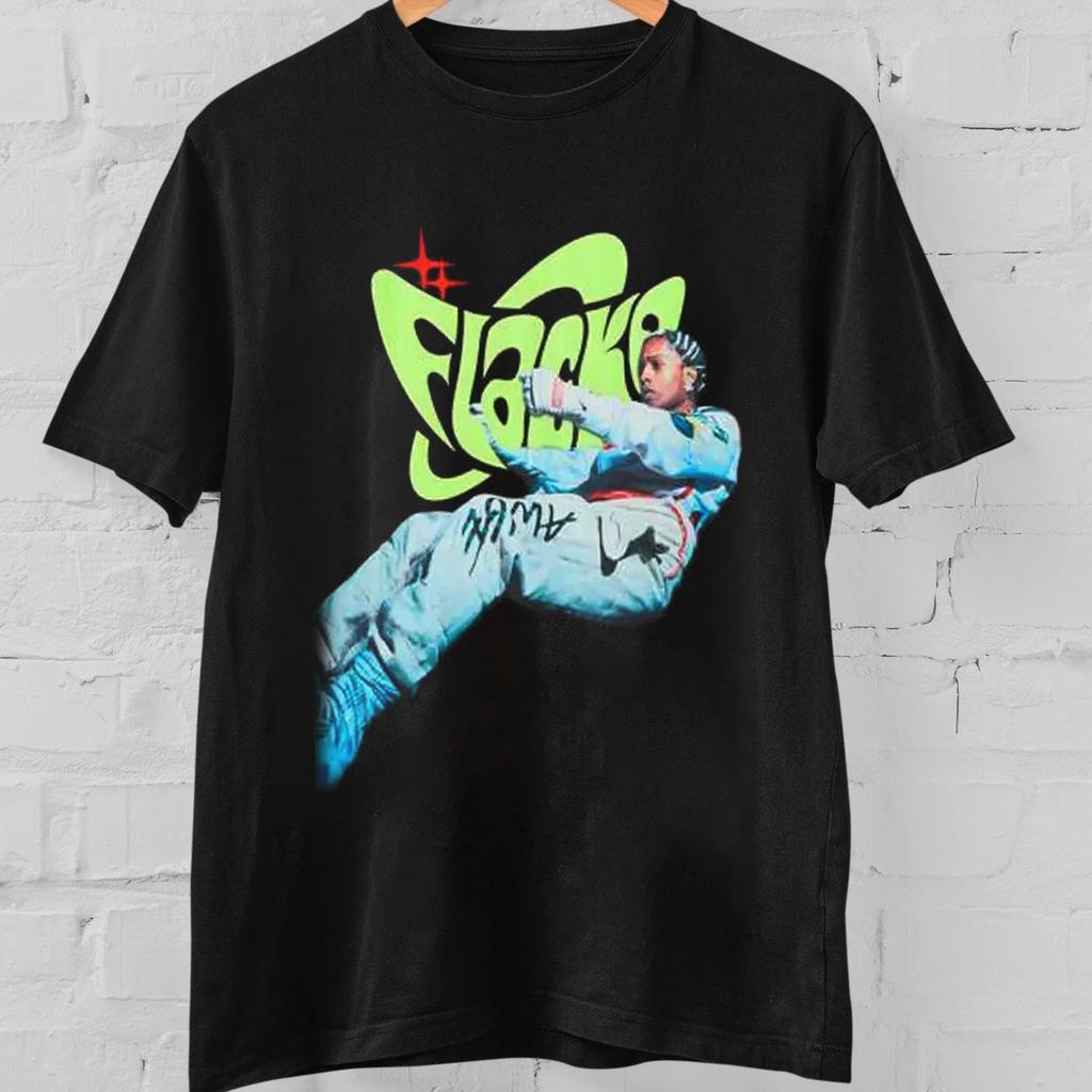 New Popular A$AP Rocky Rapper Black Colour Tee Shirt CL680